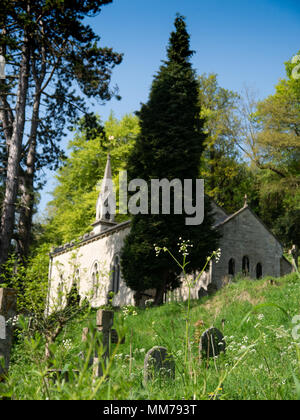 L'église Holy Trinity, Slad, Gloucestershire, Royaume-Uni Banque D'Images