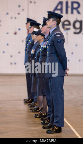 Honington, UK. 10 mai 2018. RAF Honington Preperations pour le mariage de Son Altesse Royale le Prince Henry de Galles et Mme Meghan Markle Crédit : Jason Marsh/Alamy Live News Banque D'Images