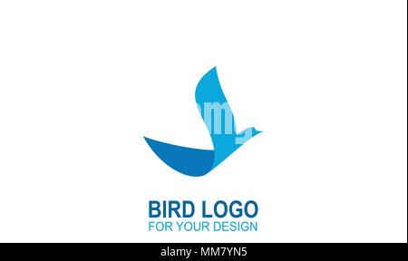 Conception de logo d'oiseaux oiseaux, icône, creative design conception, scénario d'icônes. Illustration de Vecteur