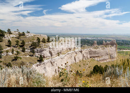 Scotts Bluff National Monument, Colorado Banque D'Images