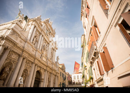 L'église Santa Maria del Giglio à Venise. L'Italie. Banque D'Images