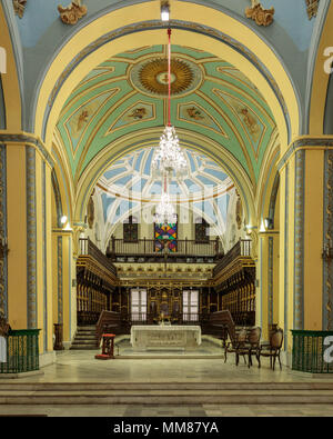 Interieur portrait dans la Basilique Santa Iglesia Catedral Metropolitana de Santiago de Cuba, Banque D'Images