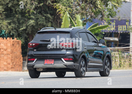 CHIANG MAI, THAÏLANDE - 20 avril 2018 : voiture Suv MG ZS. Produit à partir de l'automobile britannique. Sur road no.1001, à 8 km de la ville de Chiangmai. Banque D'Images