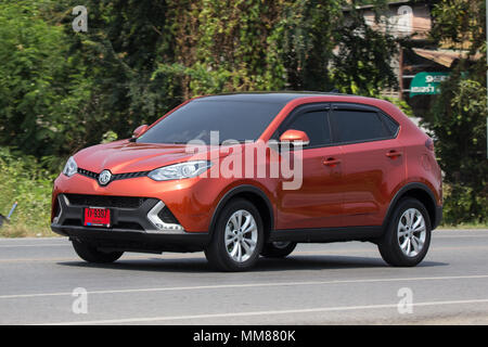 CHIANG MAI, THAÏLANDE - 20 avril 2018 : voiture Suv MG GS. Produit à partir de l'automobile britannique. Sur road no.1001, à 8 km de la ville de Chiangmai. Banque D'Images