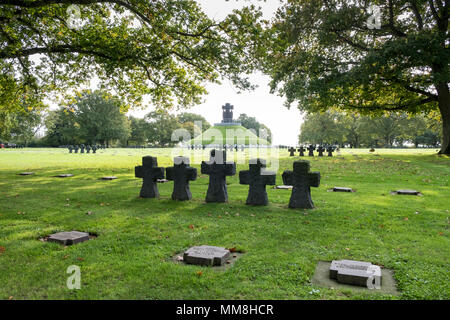 La Cambe, cimetière de guerre allemand de la Cambe, Normandie, France Banque D'Images