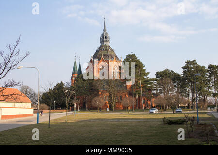 Breclav, République tchèque 24 mars 2018 : l'église paroissiale de l'annonciation dans Postorna - Breclav Banque D'Images