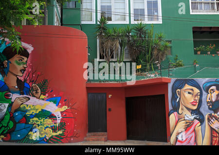 Appartements, Quartier Barranco, Lima, Pérou Banque D'Images