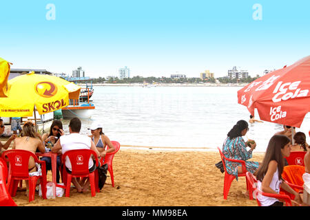 L'île d'areia Vermelha, Areia Vermelha beach, Areia Vermelha État Marine Park, Cabedelo, Paraíba, Brésil Banque D'Images