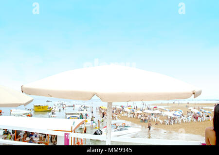 L'île d'areia Vermelha, Areia Vermelha beach, Areia Vermelha État Marine Park, Cabedelo, Paraíba, Brésil Banque D'Images