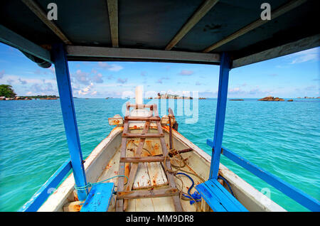 Dans l'île tropical exotique Belitung, Indonésie Banque D'Images