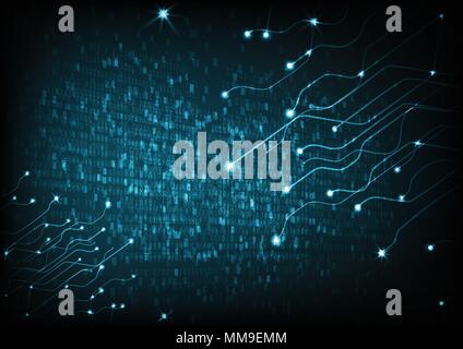 Vector Abstract futuristic circuit board . La technologie numérique Hi-tech concept Illustration de Vecteur