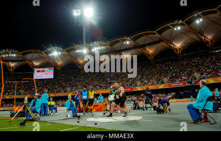 Men's Shot Jeux 2018 Put-Commonwealth Banque D'Images