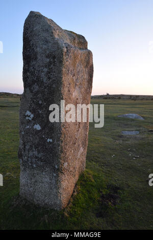 The Hurlers Stone Circle Cornwall Bodmin Moor Banque D'Images