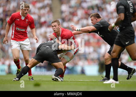 Rugby à XV - Investec International - Angleterre et Pays de Galles, du Stade de Twickenham, London, England, UK 6 Août 2011 Banque D'Images