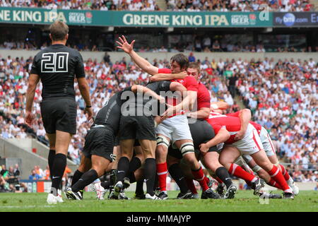 Rugby à XV - Investec International - Angleterre et Pays de Galles, du Stade de Twickenham, London, England, UK 6 Août 2011 Banque D'Images