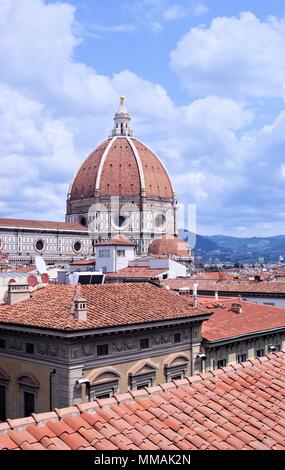 Vue de la cathédrale de Florence, Florence Banque D'Images