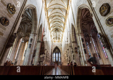 Ulm, Allemagne. Vue de l'intérieur de la cathédrale d'Ulm (Ulmer Münster) Banque D'Images
