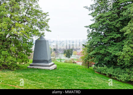 L'avis de Washington de la Robert E. Lee Memorial hill Banque D'Images