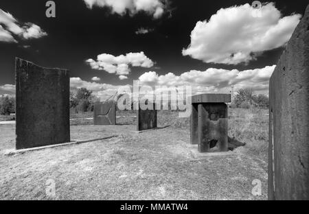 Henge en acier, Rotherham, dans le Yorkshire Banque D'Images