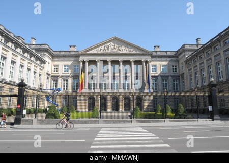 Belgische Kamer van Volksvertegenwoordigers, Palais de la Nation, Parlement, rue de la Loi, Bruxelles, Belgique, avril 2018. Banque D'Images