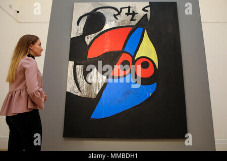 Femme,oiseau par Joan Miro (l'est de 10 à 15m) comme Sotheby's Londres dévoile son chef-faits saillants de contemporain, d'art impressionniste et moderne ; l'adjudication aura lieu à New York le 14 mai 2018. Doté d''atmosphère : où : London, Royaume-Uni Quand : 09 Avr 2018 Crédit : Dinendra Haria/WENN Banque D'Images