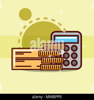 Concept d'économie d'argent Illustration de Vecteur