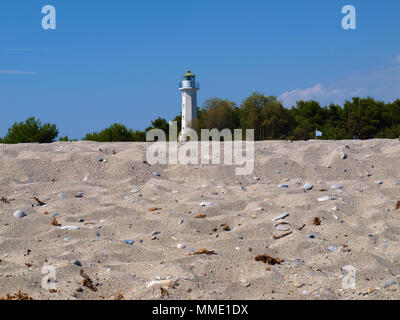 Phare de posidi Halkidiki Greece Banque D'Images