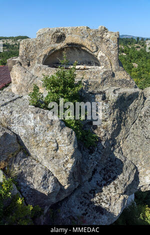 Tombeau d'Orphée en ancien sanctuaire Thrace Tatul, Kardzhali Région, Bulgarie Banque D'Images