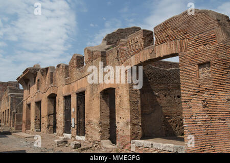 Site archéologique à Ostie près de Rome Italie Banque D'Images