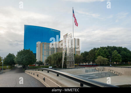 JW Marriott Hotel dans le centre d'Indianapolis en Indiana Banque D'Images