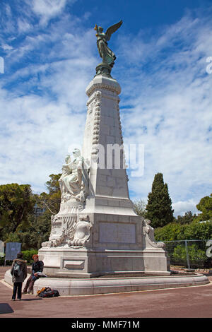 Monument du centenaire au parc Jardin Albert, Promenade des Anglais, Nice, Côte d'Azur, Alpes-Maritimes, France du Sud, France, Europe Banque D'Images