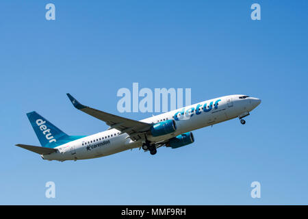 Corendon Airlines Boeing 737-800 / 737NG, bain turc à fuselage étroit, avion de ligne en vol dans des couleurs spéciales detur Banque D'Images