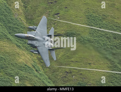 USAF F15 Eagle faible niveau Banque D'Images