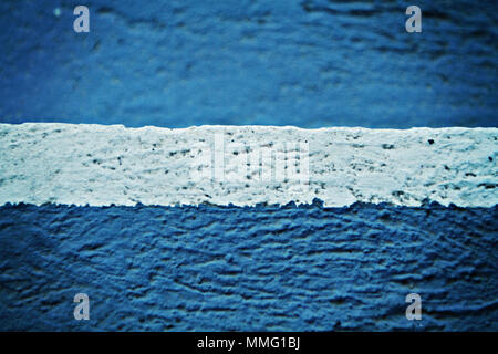 Mur bleu blanc Banque D'Images