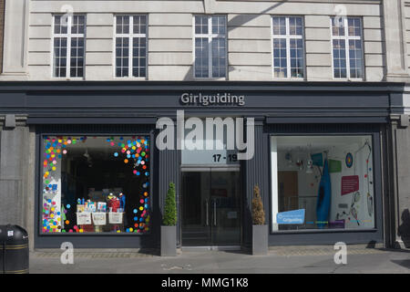 Londres, Royaume-Uni - 11 MAI 2018 : Girlguiding siège au centre de Londres. Guide de l'Association est le plus important du Royaume-Uni girl seule organisation de jeunesse. Banque D'Images