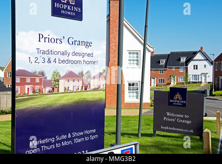 Priors" Grange, un nouveau développement domiciliaire de Sternfield, Suffolk, Angleterre, Royaume-Uni Banque D'Images