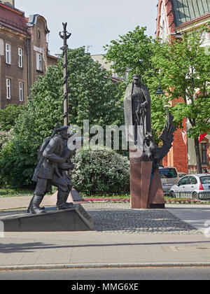 Monument de Cracovie pour les légions du Maréchal Jozef Pilsudski Pologne Banque D'Images