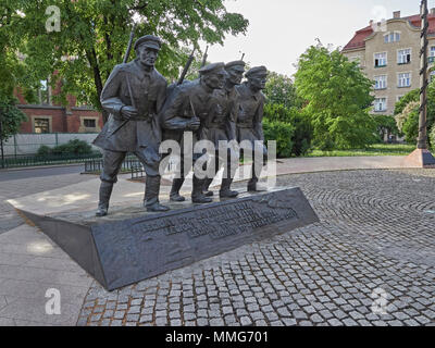 Monument de Cracovie pour les légions du Maréchal Jozef Pilsudski Pologne Banque D'Images