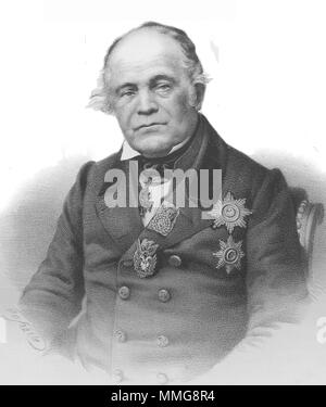 Count Dmitri Nikolaïevitch Bludov (1785 - 1864) officiel impérial russe Banque D'Images