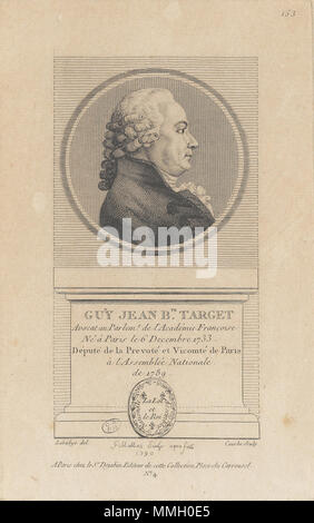 . English : Guy Jean-Baptiste Target (1733-1807) Dejabin Collection - Guy Jean-Baptiste Target (1733-1807) Banque D'Images