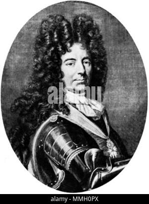 . Portrait de Louis François, duc de Boufflers (1644-1711), chef militaire français. . 17e siècle. Louis François de Boufflers Banque D'Images