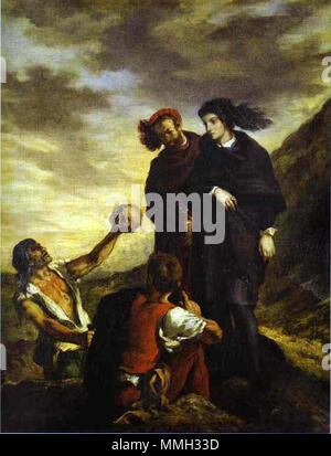 Eugène Delacroix, Hamlet et Horatio au cimetière Banque D'Images