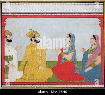 . Anglais : Série Titre : Madhu-malati Suite varta Nom : Madhu-malati varta Afficher Artiste : Robert Date de création : 1799 Dimensions d'affichage : 5. x 6 11/32 à 13/32 in. (13,6 cm x 16,3 cm) de la ligne de crédit : Edwin Binney 3ème Numéro : 1990.1119 Collection : Le San Diego Museum of Art . 15 octobre 2001, 11:25:39. Un thesandiegomuseumofartcollection français : raja avec son épouse dans un pavillon (6124583789) Banque D'Images