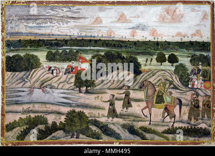 . Anglais : Date de création : ca. Affichage 1780 Dimensions : 7 7/8 po. x 11 13/16 in. (20 cm x 30 cm) de la ligne de crédit : Edwin Binney 3ème Numéro : 1990.427 Collection : Le San Diego Museum of Art . 16 octobre 2001, 09:41:21. Anglais : thesandiegomuseumofartcollection UN Nawab et ses serviteurs sur une expédition de chasse (6124540405) Banque D'Images