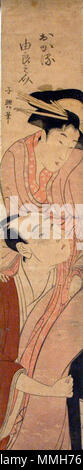 . Anglais : numéro d'Accession : 1939.1.b Afficher Artiste : Momokawa Choki Afficher Titre : acteurs qu'Okaru et Yuranosuke à partir de la loi VII de Chushingura Date de création : 1798-1801 Médium : le bloc de hauteur : 24 1/2 po. Largeur : 4 1/2 in. Afficher Dimensions : 24 1/2 po. x 4 1/2 in. (62,23 cm x 11,43 cm) Ligne de crédit : "Don de Mme Clinton G. Abbott de la succession de son père, M. William G. Clarke' Label Copy : 'Après Yuranosuke jeté son épée dans le plancher de la véranda et tué l'espion qui lire le contenu du secret, il a libéré de défilement de la prostitution Okaru en achetant son contrat à partir de la Banque D'Images