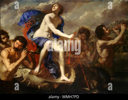 E10851.jpg l'Italien : Il Trionfo di Galatea Le Triomphe de Galatée. vers 1650. Le Triomphe de Galatée par Bernardo Cavallino ou Artemisia Gentileschi ca. 1650 Banque D'Images