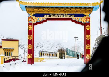 Passerelle vers le ciel, Ladakh, Inde, Asie. Banque D'Images