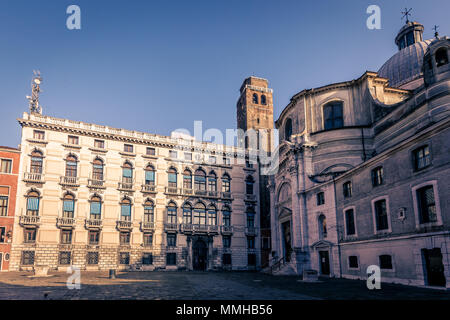 Venise, Italie - 02 janvier 2018 : Palazzo Labia. Palazzo Labia est le siège de la télévision d'État à Venise Banque D'Images