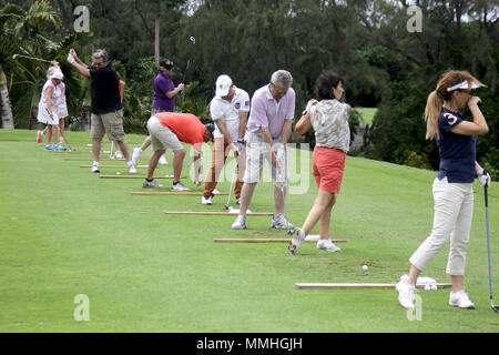 HERITAGE GOLF CLUB - ILE MAURICE, un parcours de golf de championnat Banque D'Images