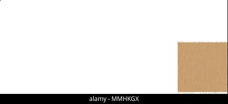 Illustration réaliste d'une tasse de café en porcelaine orange sur une table en bois - vector Illustration de Vecteur